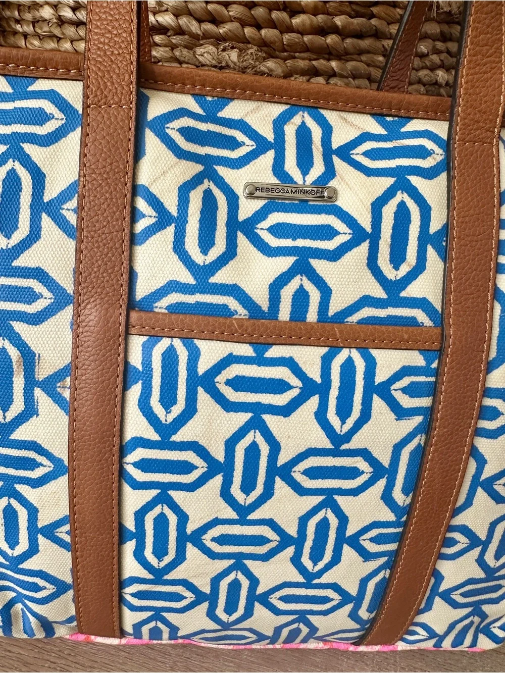 Rebecca Minkoff Neon Marissa Geo-Print Canvas Diaper Bag
